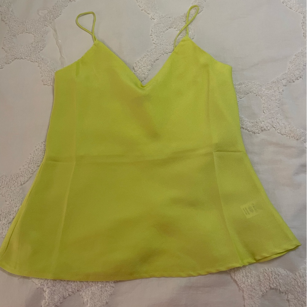 Shinestar Yellow spaghetti strap tank top